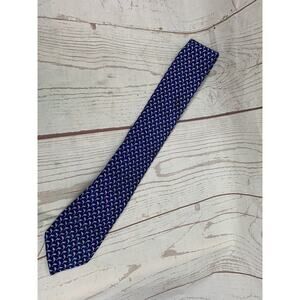 IZOD Blue/Pink TINY DOLPHINS‎ REPEAT SILK NECKTIE TIE